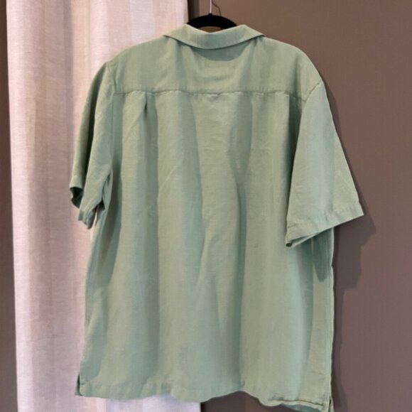 Men's Havana Jack's Cafe Tropical Silk Short Sleeve Shirt, Size Large - Picture 5 of 10